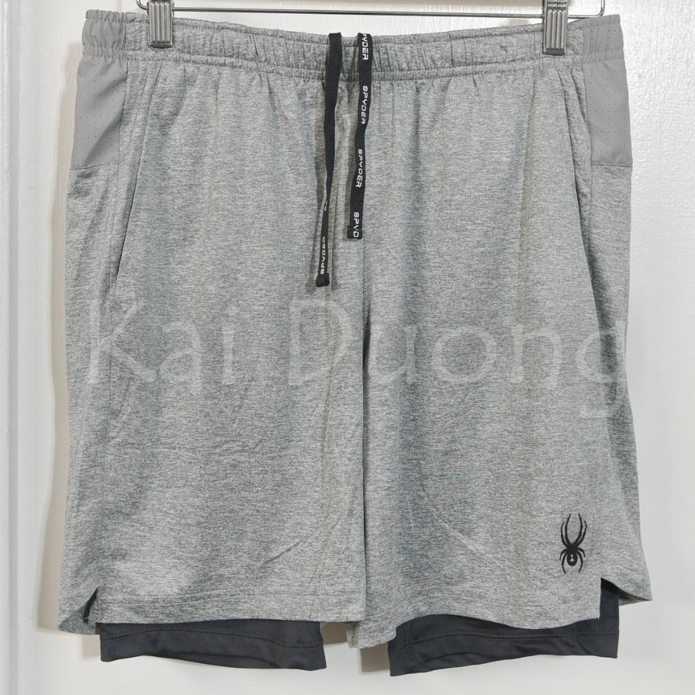 Spyder Men's tech Knit short Black , Gray - Picture 7 of 16